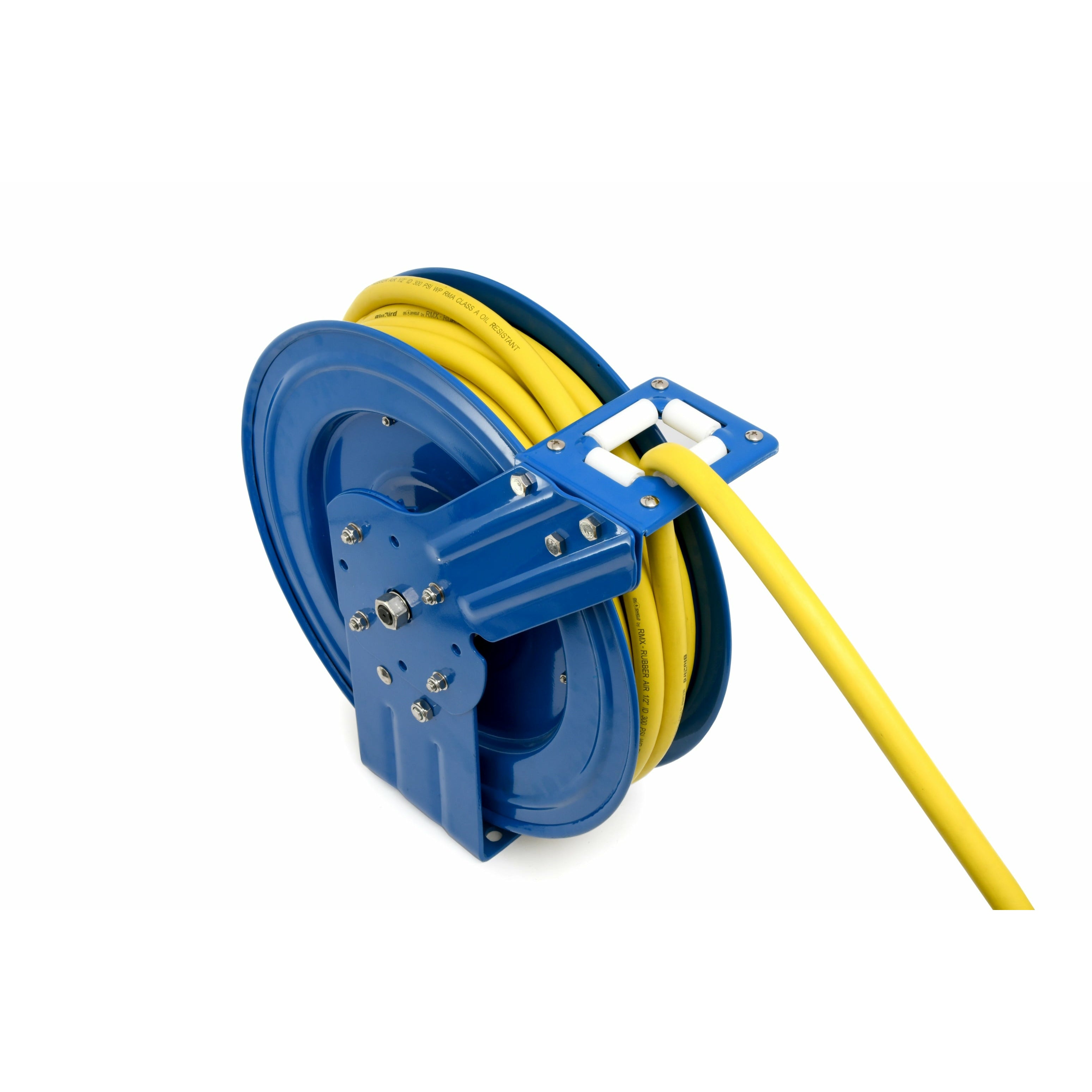 OIL SHIELD OSRHD3850 18 ga. Retractable Hose Reel with 3/8 x 50' Air Hose,  3' Lead-in Hose, Next-Gen Ultra-Light and Super Strong Rubber, 12 Point