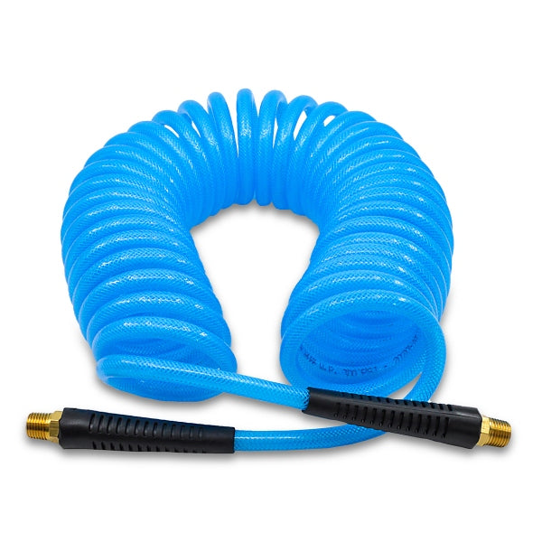 PU Braided Air Hose Recoil 1/4" 15' 300 PSI